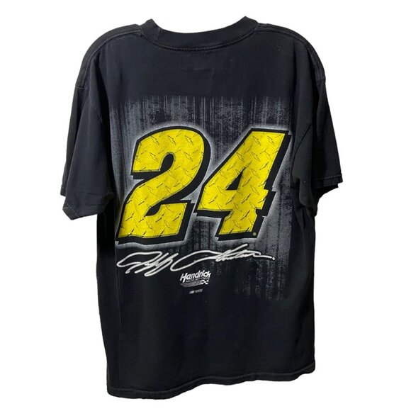 Nascar Men Unisex 22 Jeff Gordon Driver Black Racing‎ Graphic T-Shirt Size Large - Picture 2 of 6